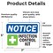 Signmission Infection Control Kit Sign With Symbol, 7 in W x Rectangle, Vinyl Decal OS-2PACK-NS-D-57-L-13698 - alternate 2